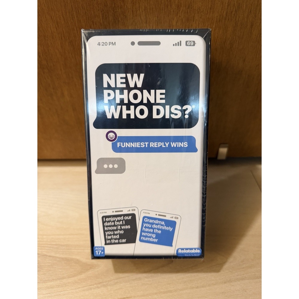 What Do You Meme? New Phone, Who Dis? The Offline Text Message Party Game SEALED